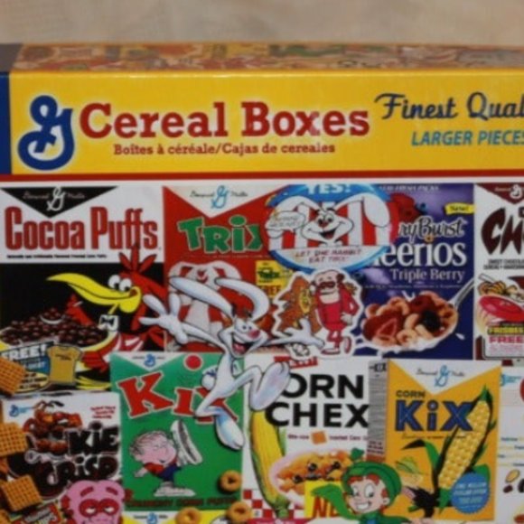 White Mountain Puzzle Cereal Boxes 1000 pc Vintage Nostalgia Food - Picture 2 of 3